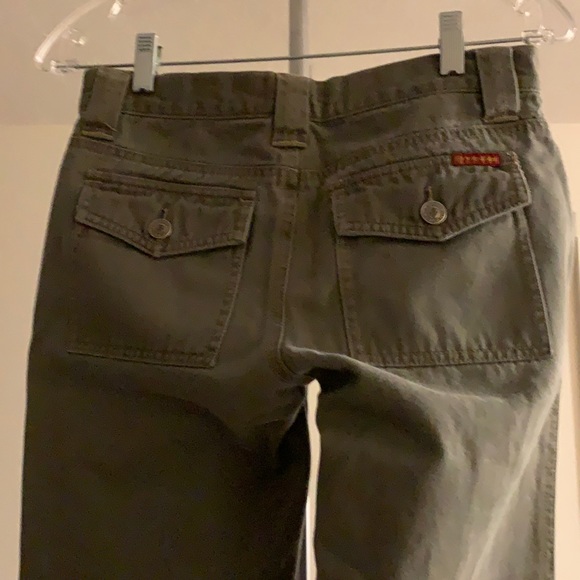 Roxy Khaki wide leg with slit on side pants - Picture 2 of 8